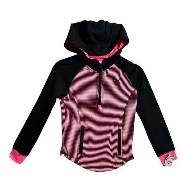 PUMA Half Zip Hoodie, GIRLS Size SMALL - Picture 1 of 12